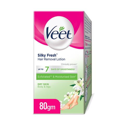 Buy Veet Hair Removal Lotion for Dry Skin 80g Pandamart Blue